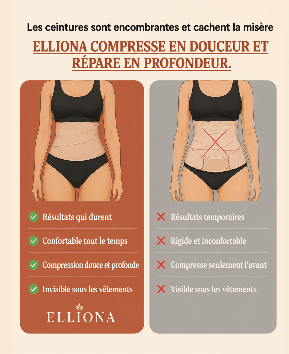 Culotte haute gainante spécial post partum
