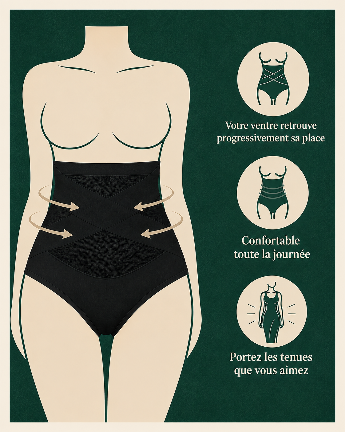 Culotte haute gainante spécial post partum