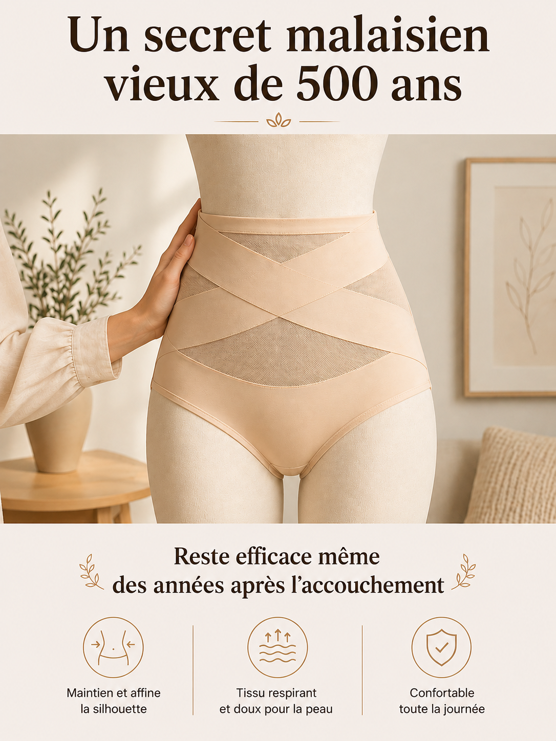 Culotte haute gainante spécial post partum